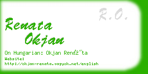 renata okjan business card
